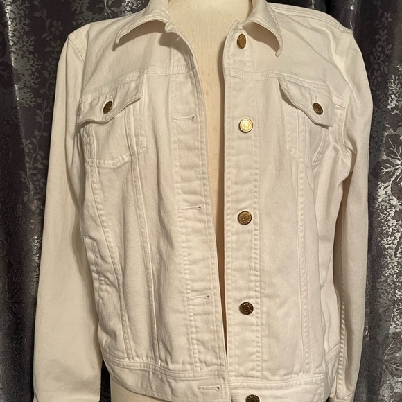 Ralph Lauren white denim jacket size L
